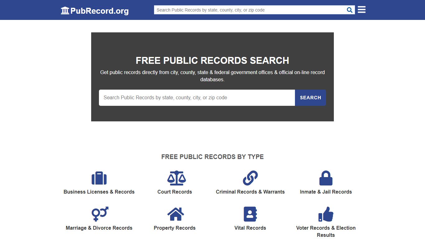 Free Public Records Search - PubRecord.org